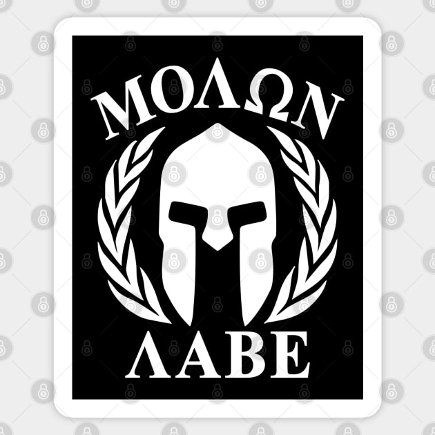 Mod.24 Molon Labe Greek Spartan Sticker by parashop